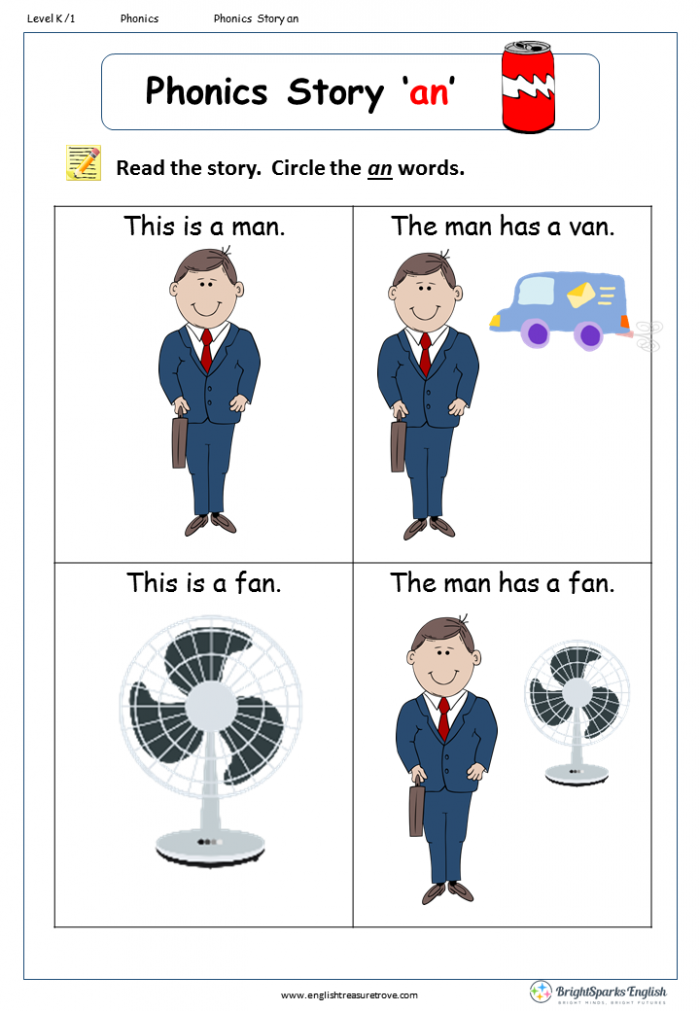 Returning Rhyme II worksheet showing rhyming word families for beginning readers in grade K Kindergarten students practicing rhyming words ending in at, an, ap, and ad sounds with colorful pictures and writing spaces