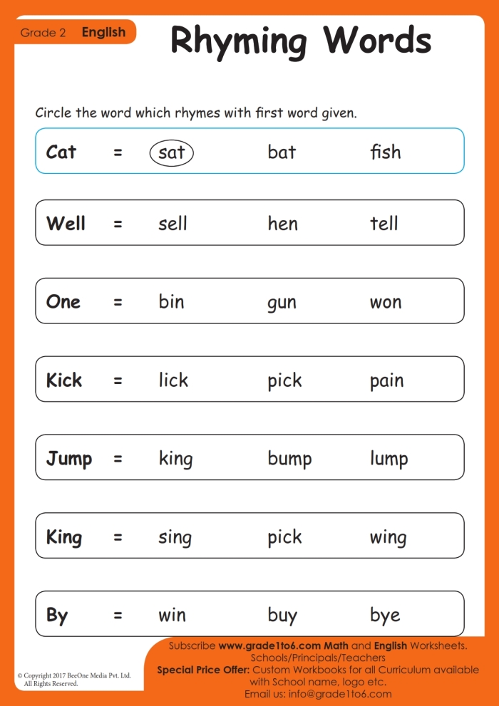 Learning Rhyming Words Can Worksheet 23 Kindergarten student completing a color by code worksheet focused on identifying rhyming words for the word can