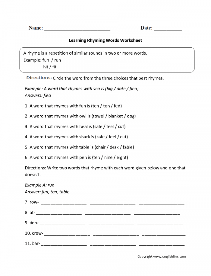 Learning Rhyming Words Can Worksheet 19 Kindergarten student working on a color by rhyming words worksheet featuring a can theme