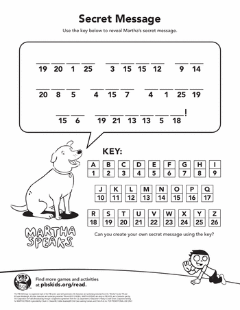 Kindergarten multiplication worksheet titled Secret Message 4 featuring a fun code-breaking math activity