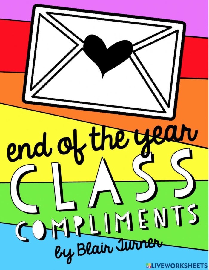 Kindergarten student filling out a social emotional learning compliment notes worksheet for friends and family