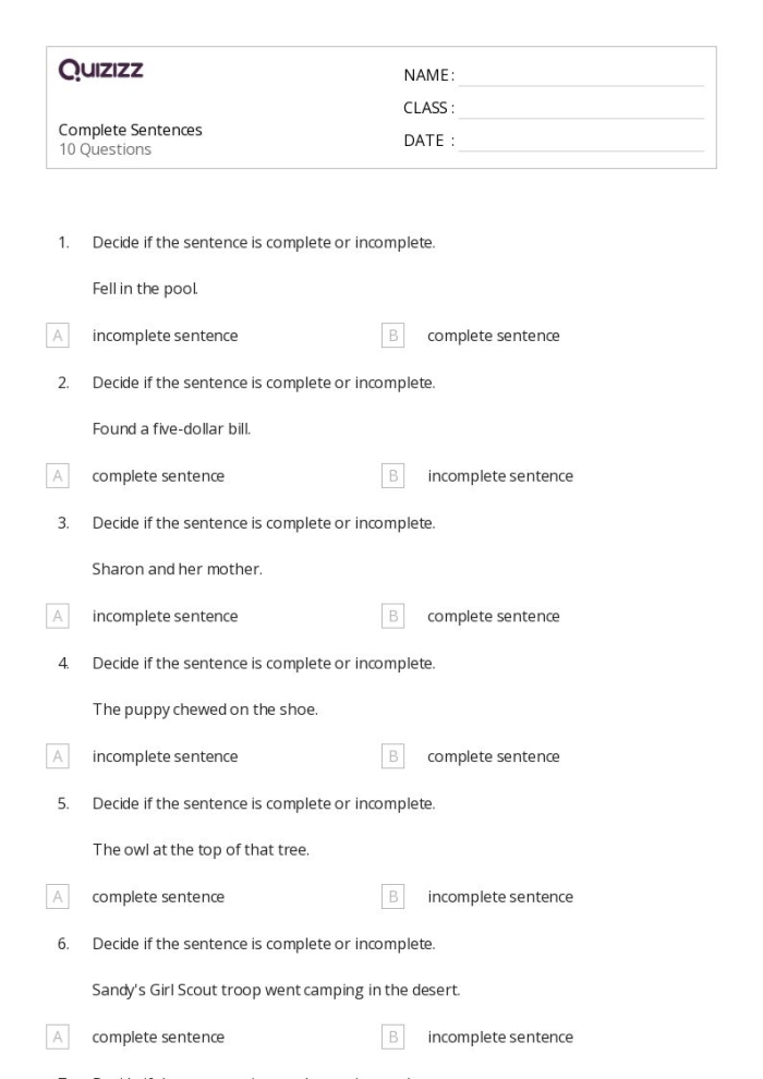 Kindergarten students engaging with the Read and Trace: Complete Sentences worksheet for numbers and counting