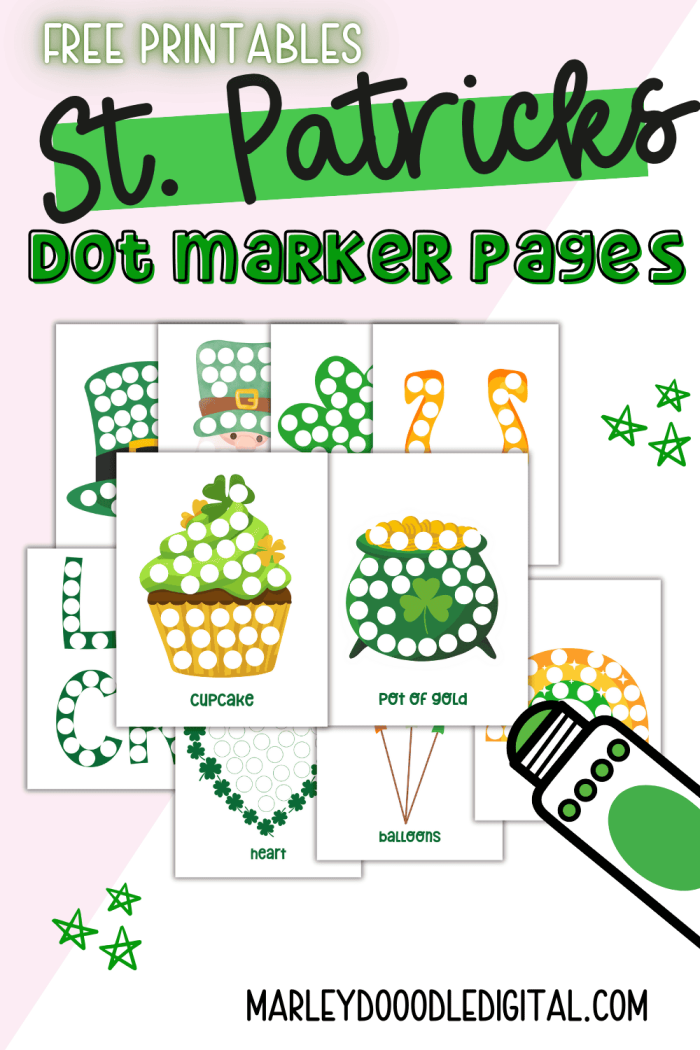 Shamrock Connect the Dots Worksheet 17 for Early Learners St. Patrick's Day shamrock dot-to-dot activity for kindergarten students to practice counting and connect numbered dots before coloring