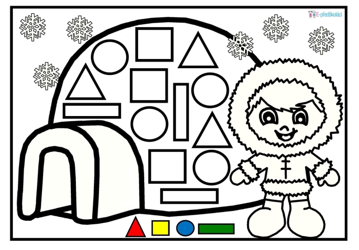 Engaging Two-Dimensional Shapes Maze for early math learning Colorful maze worksheet for kindergarteners to explore two-dimensional shapes