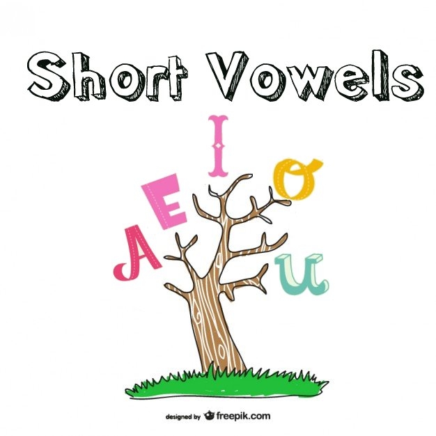 Worksheet for circling short vowel sounds in words for kindergarten students