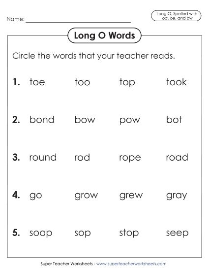Kindergarten student circling short vowel sounds on a phonics worksheet