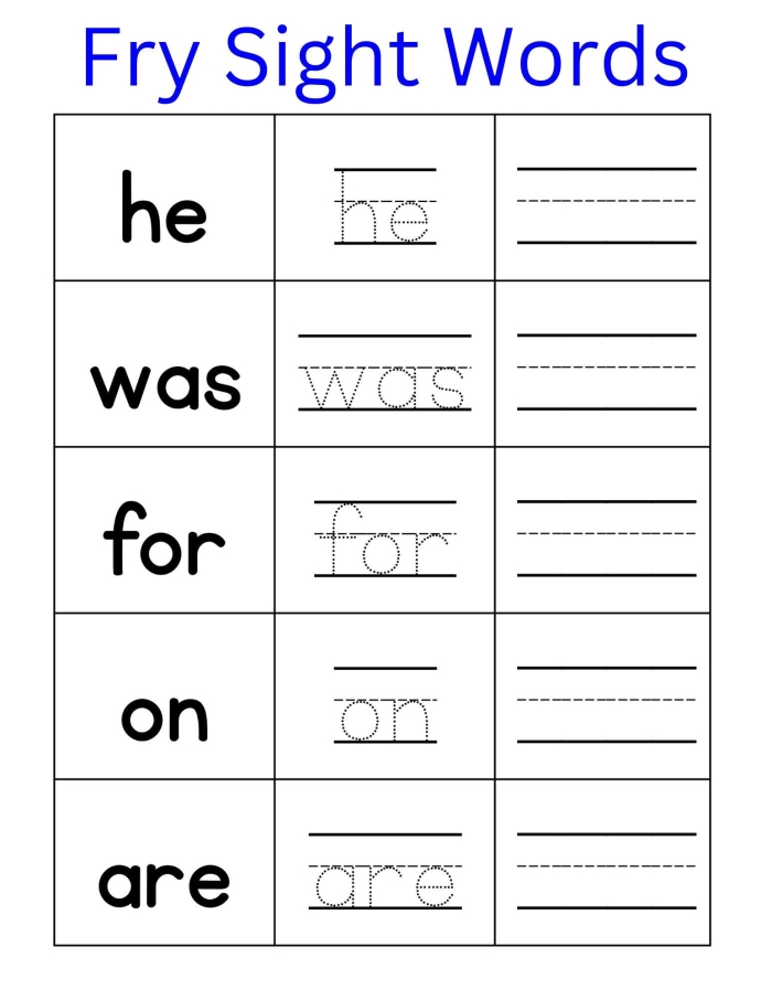Printable worksheet for kindergarten to practice the sight word "it