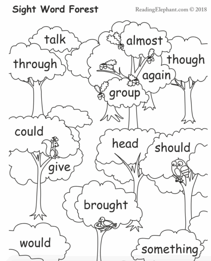 Engaging spelling practice with sight words for young learners in geometry Sight Word Spelling worksheet for Kindergarten featuring cut-and-paste activities