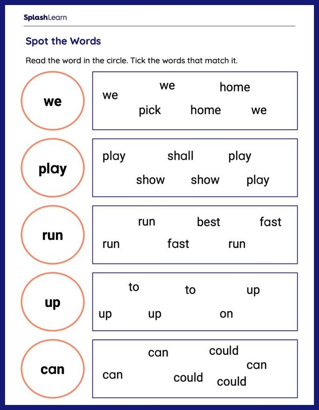 Printable Kindergarten Sight Words Worksheet Year to Yours Set 4 Kindergarten sight word flash cards for Year to Yours vocabulary practice
