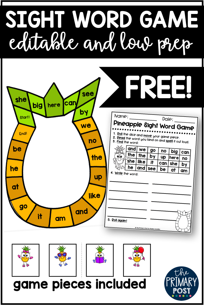 Kindergarten sight words matching game worksheet with bright illustrations and simple word pairs Colorful sight words game activity with matching pictures and words for kindergarten readers