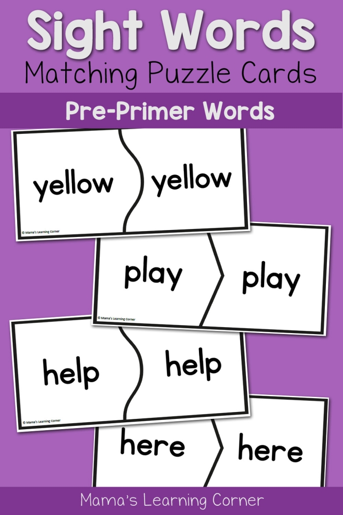 Bright and simple sight words game for beginning readers image 23 Kindergarten sight words game worksheet with colorful matching activities to build early reading skills