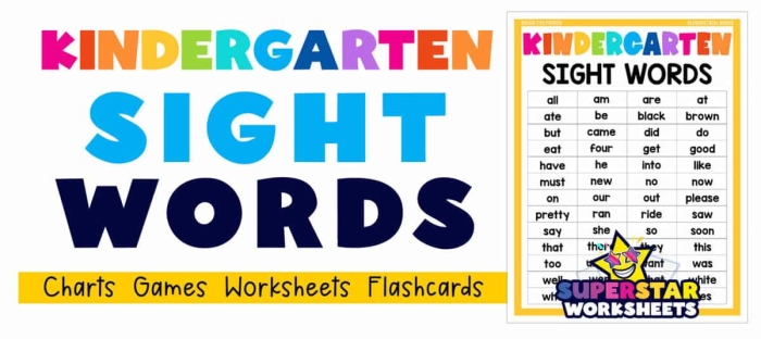 Kindergarten phonics worksheet focused on writing and practicing the sight word at