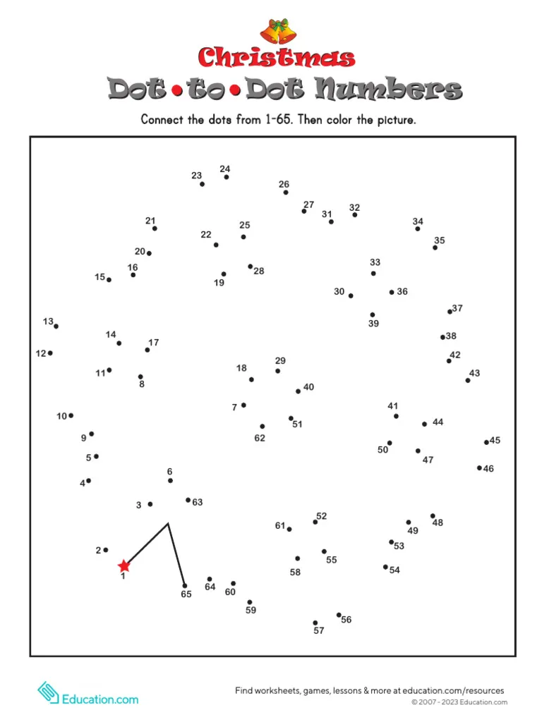 Engaging counting activity for kids during Christmas break Snowflake dot-to-dot worksheet designed for kindergarten phonics practice