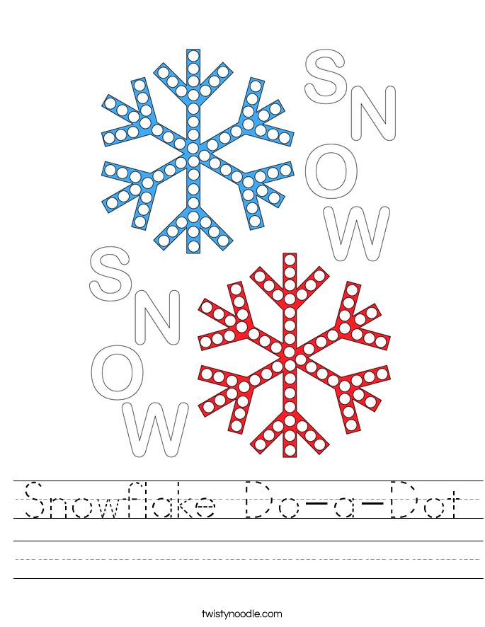 Engaging Christmas counting activity for young learners Colorful Snowflake Dot-to-Dot worksheet for kindergarten phonics practice