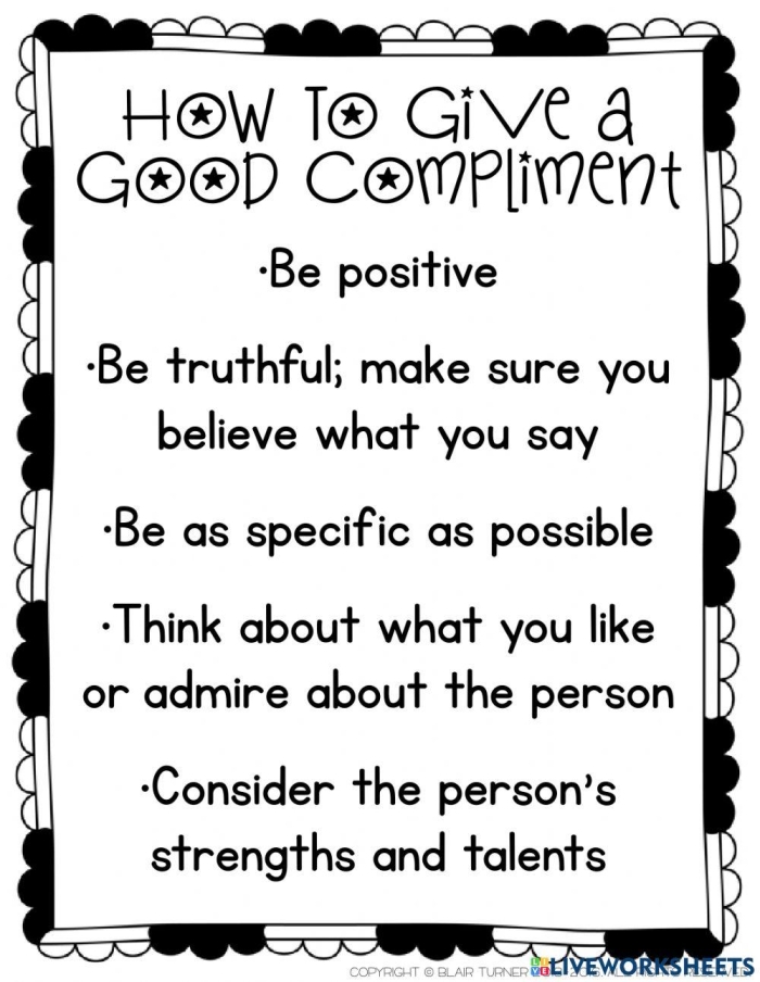 Kindergarten social emotional learning worksheet with three blank boxes for writing and drawing compliment notes