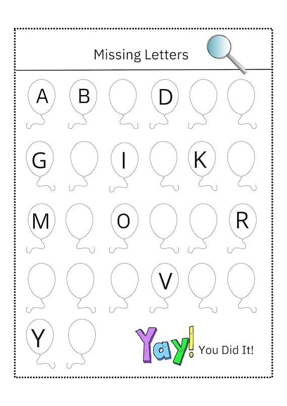 Engaging "Write the Missing Letter: Sports Fun" worksheet for early literacy skills Colorful worksheet for kindergarteners to practice writing lowercase letters with a sports theme