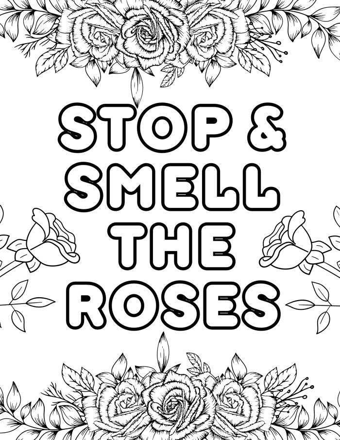 Coloring worksheet featuring springtime roses and playful ladybugs for kindergarten students A delightful Spring Roses coloring page with vibrant flowers and friendly ladybugs for kids to enjoy