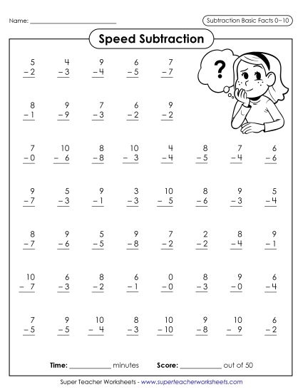 Kindergarten life science worksheet for practicing subtraction to 10 by crossing out objects