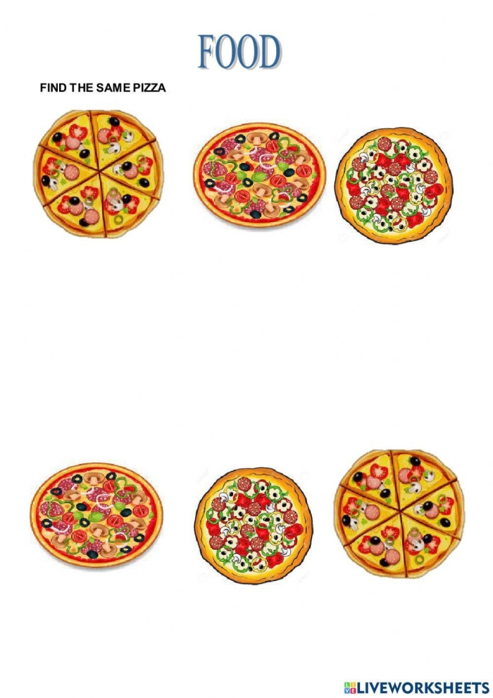 Fun title for the kindergarten pizza-themed worksheet on subtraction Students engaging with the My Favorite Pizza worksheet for subtraction practice