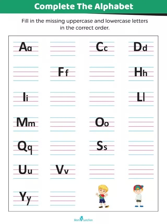 Worksheet featuring Super Pets with missing first letters for kids to complete their names