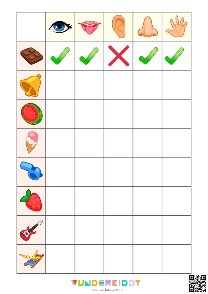Life Science worksheet for Kindergarten Worksheet for kindergarten students to match tastes with words related to the five senses. Engaging activity for learning about taste in life science.
