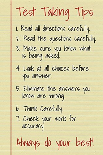Worksheet on strategies for a stress-free test-taking experience Five tips for kindergarten students to remain calm during tests
