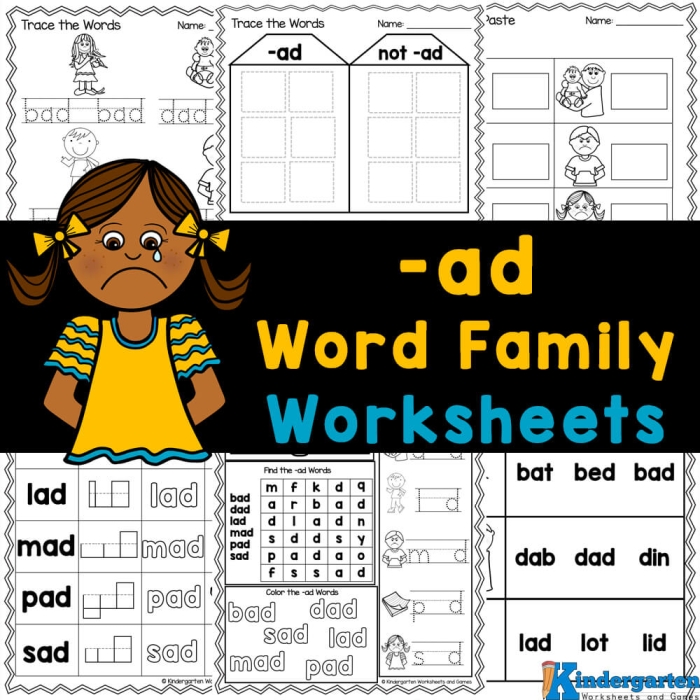 Trace the Word Family -in Words Worksheet 18 Kindergarten worksheet for tracing -in word family patterns