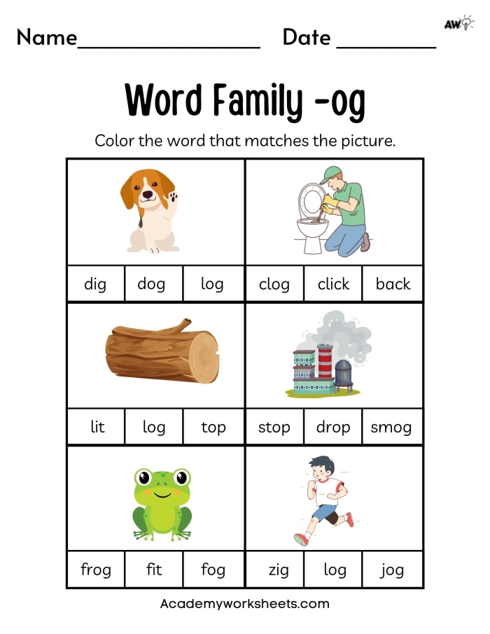 Trace the Word Family -in Words activity sheet for kindergarten rhyming practice Kindergarten student tracing -in word family words like pin, tin, and win on practice worksheet