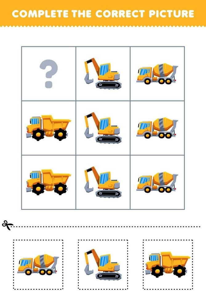 A fun worksheet for kindergarteners to complete their truck drawing with colors and creativity
