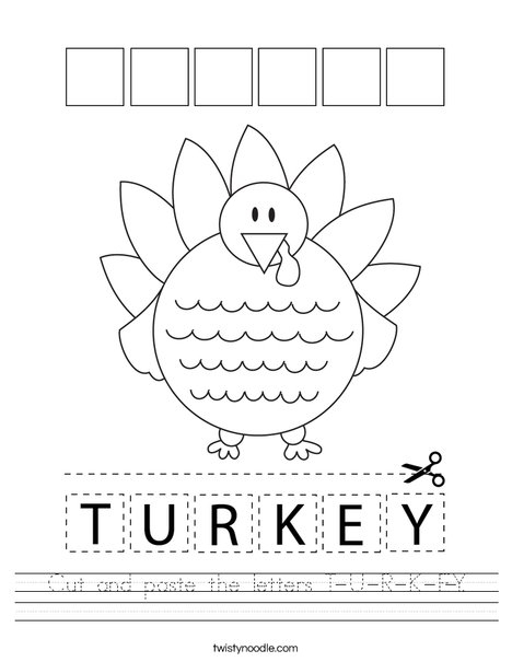 Colorful cut-and-paste turkey parts and pilgrim clothes for a fun Thanksgiving activity