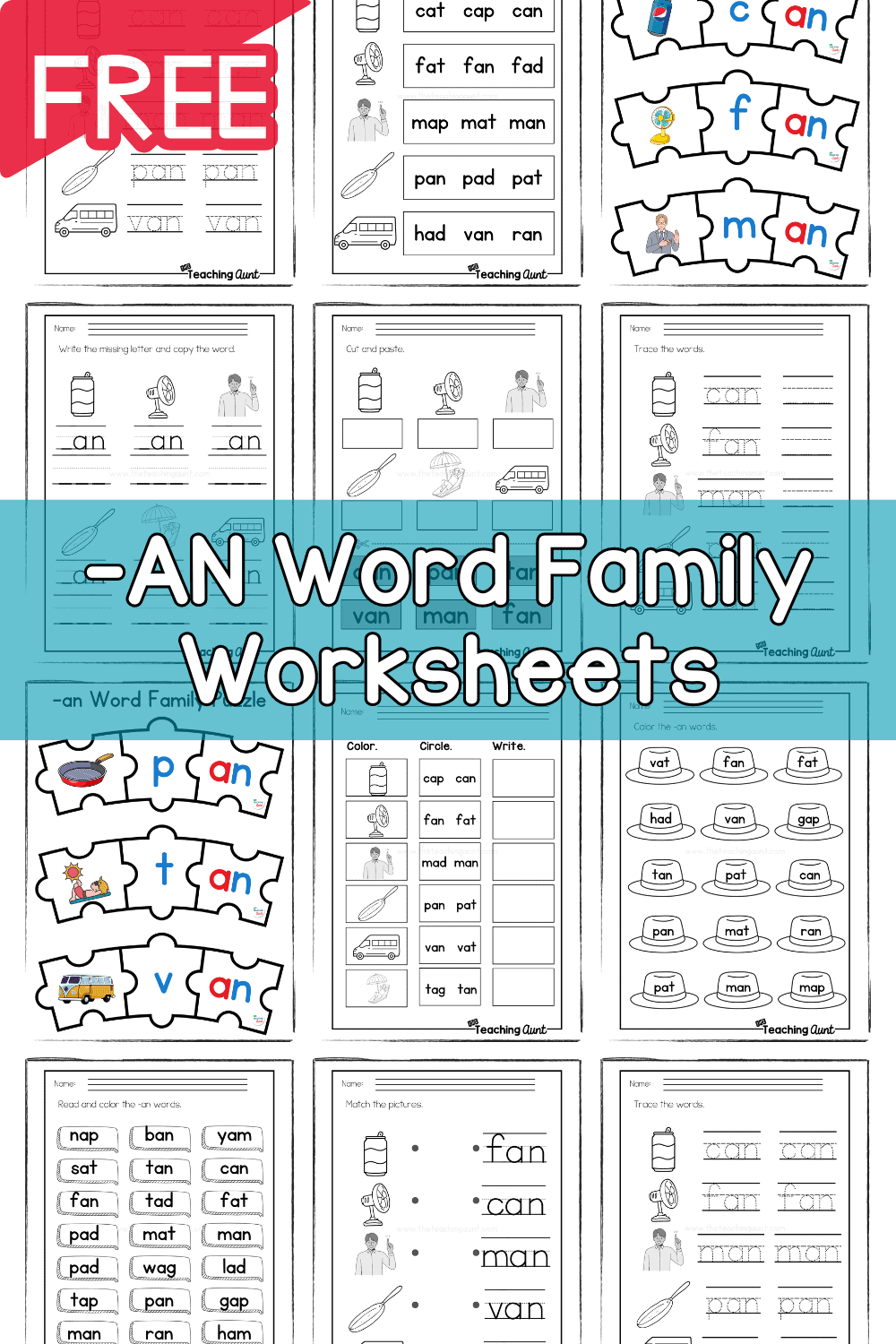 Kindergarten student completing a word family worksheet focused on the ug suffix