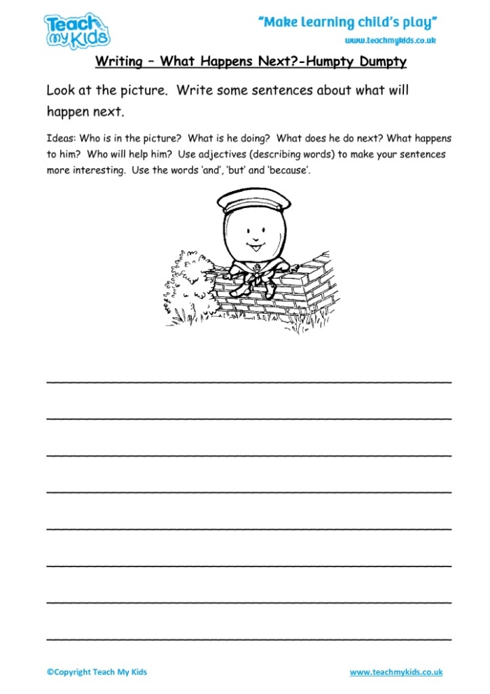 What Will Happen Next Prediction Activity for Beginning Readers Image 14 A kindergarten student looking at pictures of an astronaut in space and drawing what happens next in the story