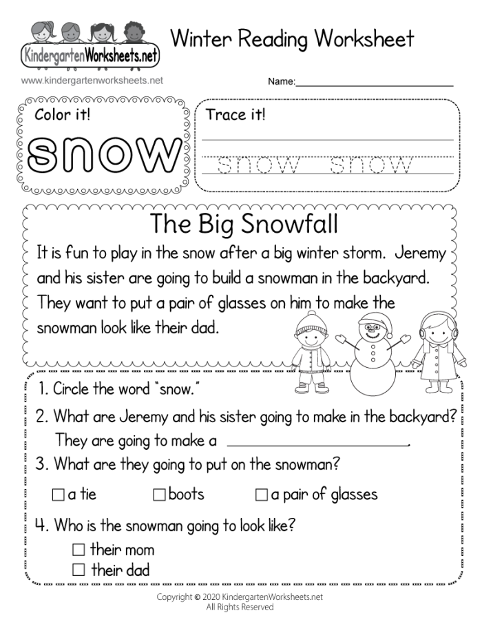 Kindergarten student coloring a friendly snowman in a winter wonderland scene 14