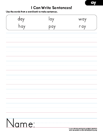 Glossary: Constructing Words worksheet for Kindergarten
