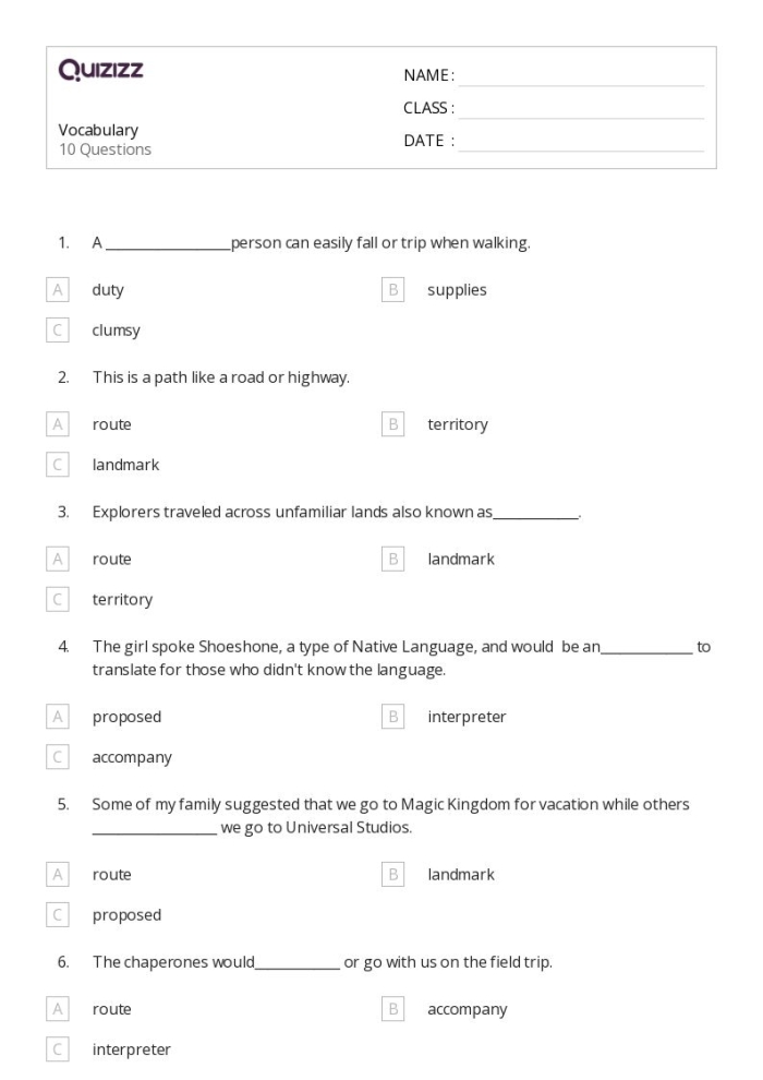Kindergarten vocabulary cards worksheet for the Constructing Words lesson 25