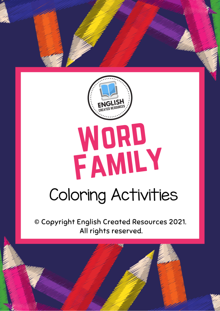 Kindergarten worksheet featuring matching activities for op, an, and at word families