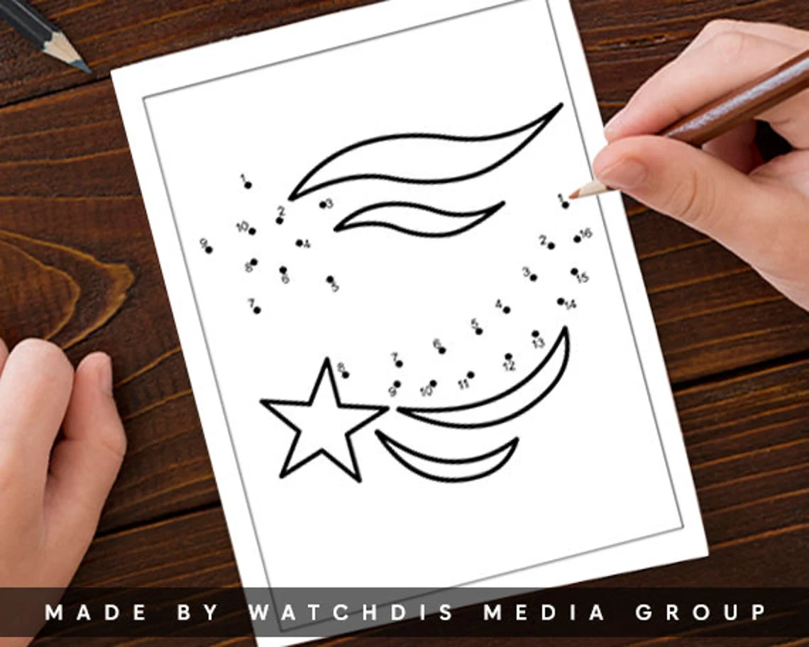 Earth and Space Science worksheet for Kindergarten Connect the dots on this fun worksheet to uncover a delightful constellation for star gazing. Connect the Dots Star Gazing Worksheet - Image 18