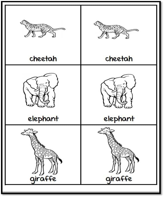 At the Zoo Multiplication Worksheet for Kindergarteners 21 Kindergarten math worksheet featuring multiplication practice with cute zoo animals for student learning number 21