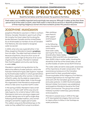 Informational reading comprehension worksheet featuring kites for sixth graders