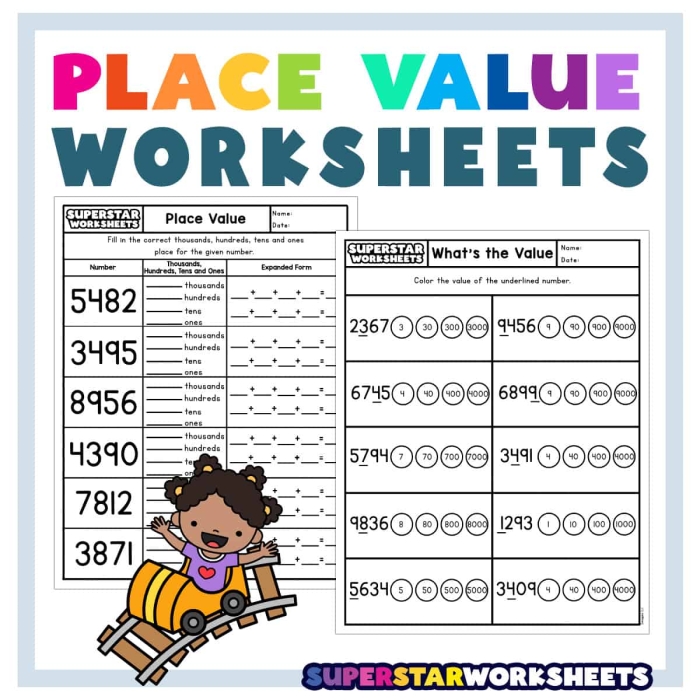 Know Your Place Value Worksheet for Grade 5 Students Kids engaging with a place value worksheet focusing on millions for fifth grade