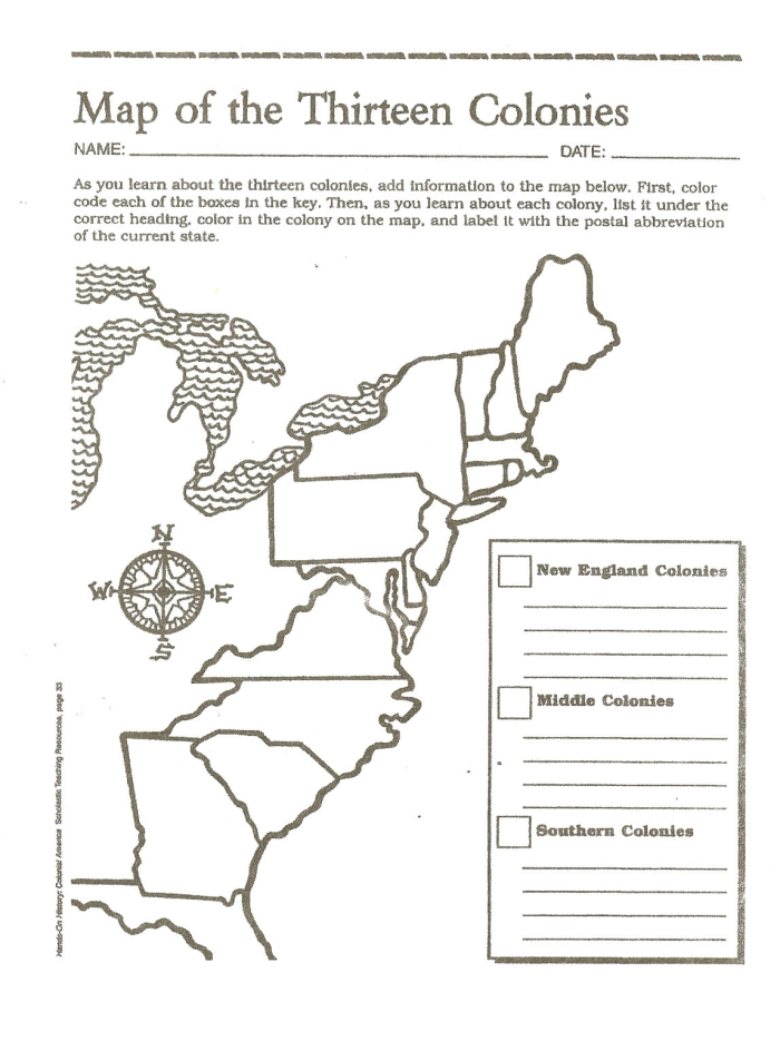 Label the 13 Colonies worksheet featuring a blank map for students to fill in. Educational activity for fifth graders to enhance their geography knowledge.