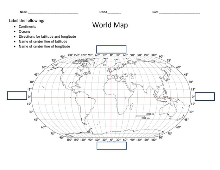 Latitude and longitude worksheet designed for fourth graders to enhance map skills