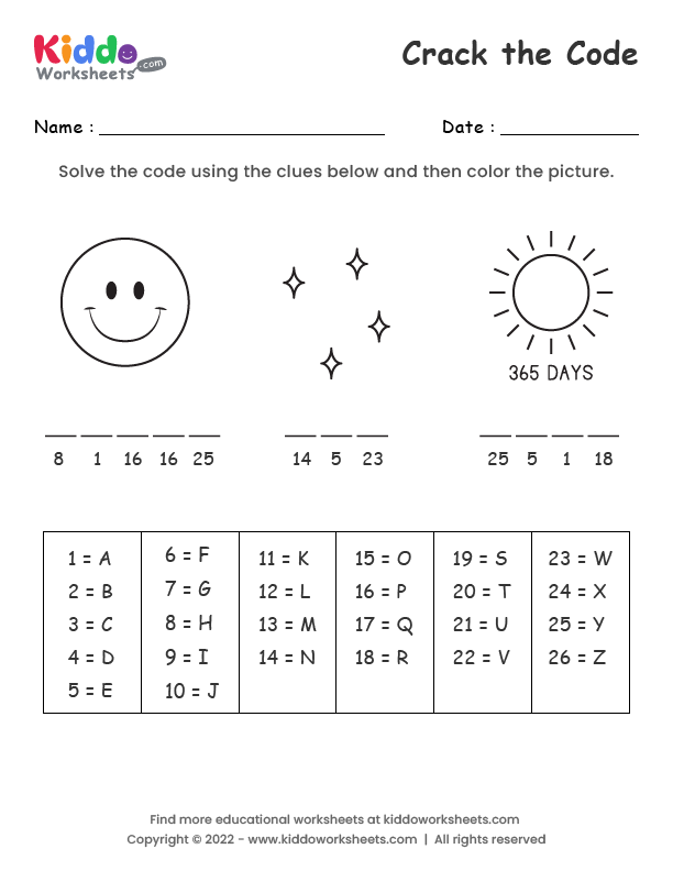 LCM Crack the Code worksheet for sixth grade math practice image 20 Sixth grade math student solving for the least common multiple on a printable code-breaking worksheet