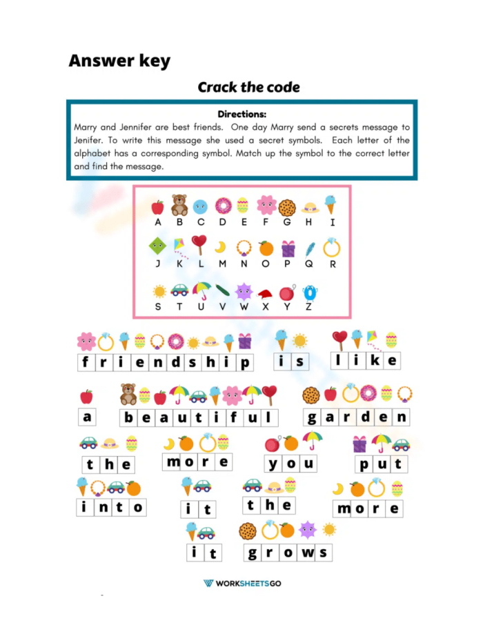 LCM Code-Breaking Math Activity for Grade 6 Students Sixth grade students solving least common multiple problems to crack a secret code on a math worksheet