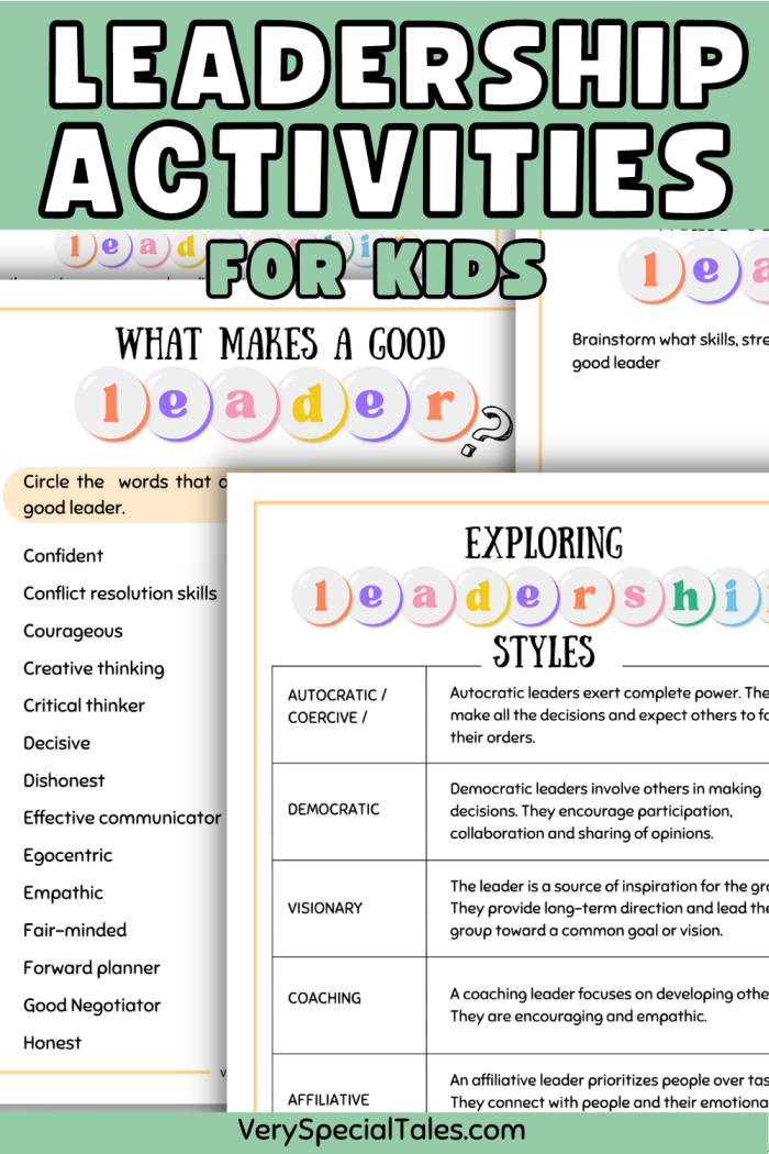 Interactive worksheet for fourth graders on understanding leadership traits and self-reflection Children engaging with the Leadership Reflections worksheet in a classroom setting