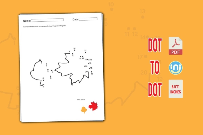 Leaf dot to dot worksheet for second grade counting by twos