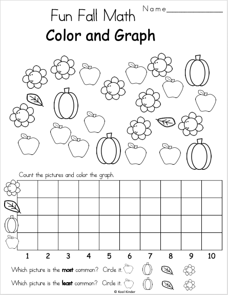 Fall Fun worksheet showcasing leaf rubbing activities for Pre-K students