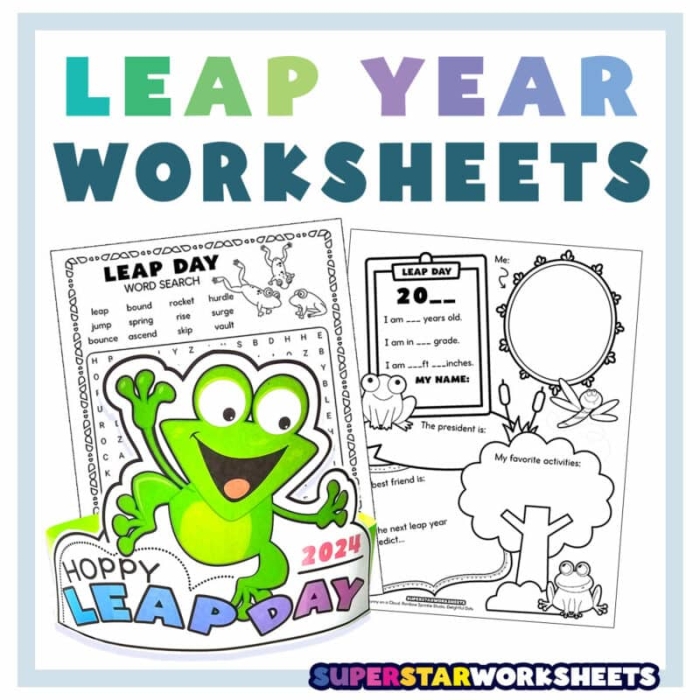 Second grade science worksheet about why we have a leap year every four years