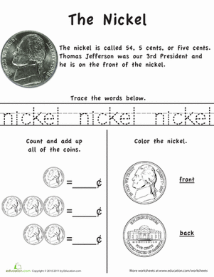 Colorful Coin Matching worksheet for kindergarten students to practice coin recognition