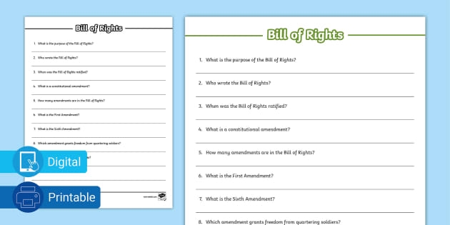 Second-grade students learning about the First Amendment through interactive activities Children engaging with a First Amendment worksheet featuring a word scramble and comprehension questions
